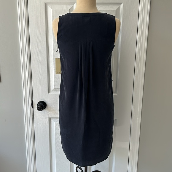 Ecru Navy Silk Dress NWT XS - Picture 4 of 8